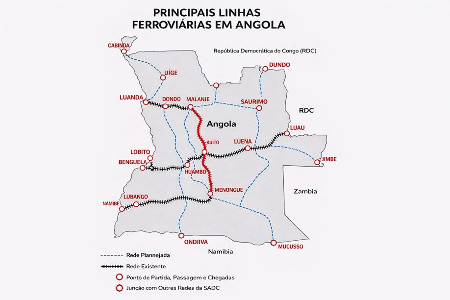 PR aprova €5 mil milhões para construção do corredor ferroviário Malanje–Kuito–Menongue