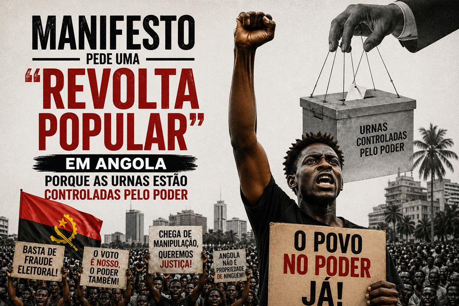 Manifesto pede uma “revolta popular” em Angola porque as urnas estão controladas pelo poder
