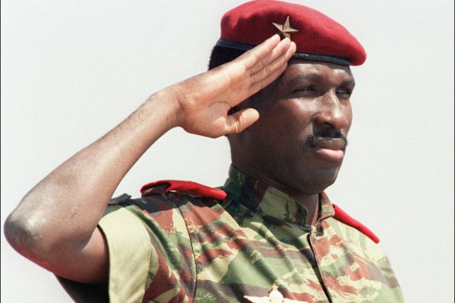 PRESIDENTE THOMAS SANKARA ANTIGO PRESIDENTE DO BURKINA FASO