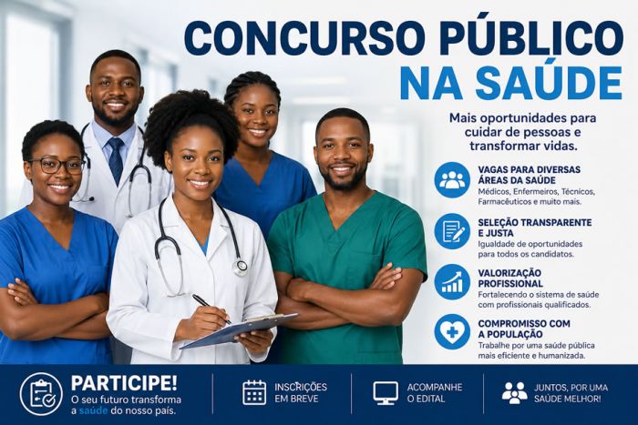 Governo abre concurso público para preencher seis mil vagas no sector da Saúde