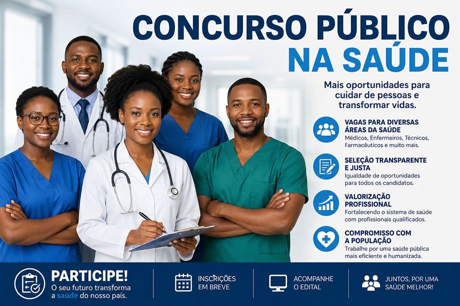 Governo abre concurso público para preencher seis mil vagas no sector da Saúde