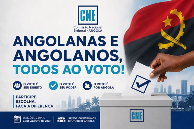 “Angolanas e Angolanos, Todos ao Voto” é o lema das Eleições Gerais de 2027