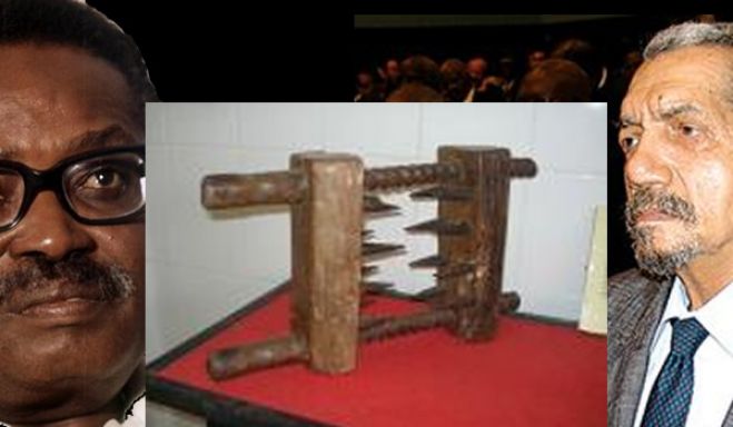 Instrumento de tortura utilizado pela Disa polícia secreta de Agostinho Neto e pares