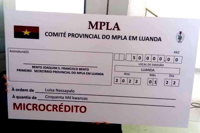 MPLA esclarece apoio financeiro a mulheres que perderam negócios