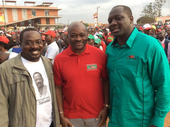 Tão Kanganjo Savimbi, deputado Raul Danda e Rafael Massanga Savimbi