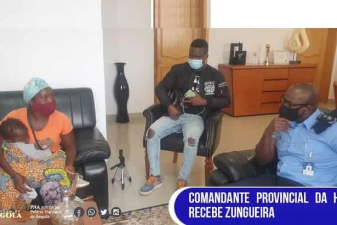Comandante da Polícia na Huíla recebe &quot;Zungueira&quot; que deu origem à confusão entre polícia e populares