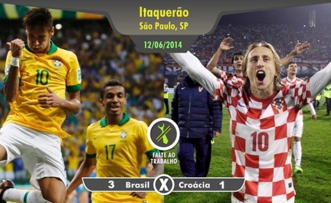 Brasil vence Croácia de virada em jogo com gol contra e pênalti duvidoso