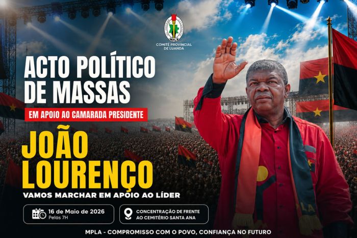 Militantes do MPLA realizam acto político de massas em apoio à recandidatura de João Lourenço