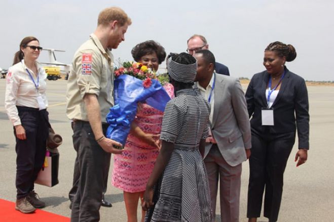 Harry pede em Angola &quot;esforços redobrados” para deixar as minas nos livros de História “para sempre”