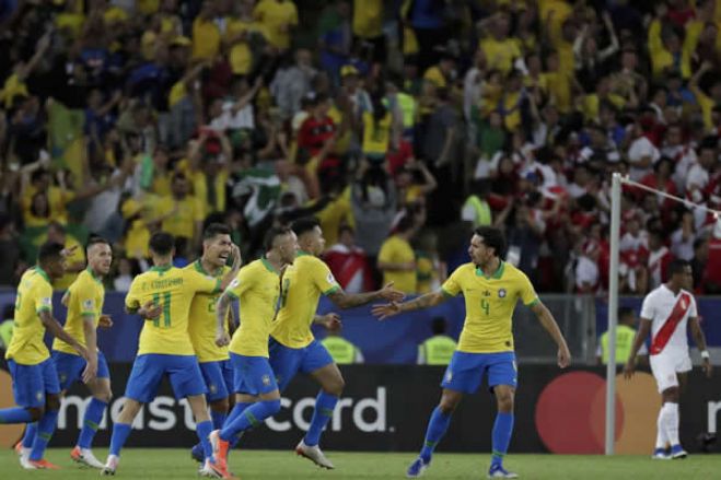 Brasil vence o Peru e é campeão da Copa América