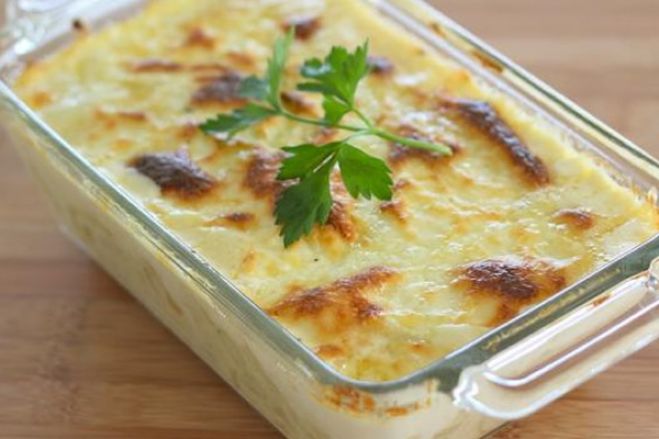 Receita de Bacalhau com natas à portuguesa