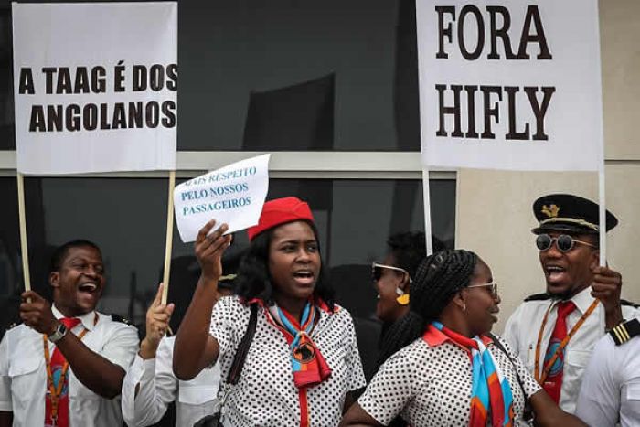 Tripulantes da TAAG protestam contra “gestão danosa” da companhia aérea