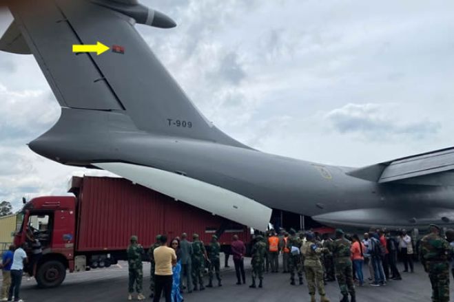 Avião angolano na cidade de Goma/RDC