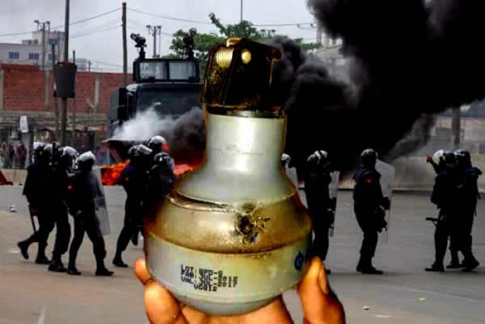 Polícia Nacional acusada de usar gás lacrimogéneo expirado contra manifestantes