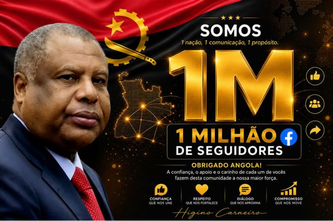 “Juntos somos mais fortes”: Higino Carneiro celebra milhão de seguidores